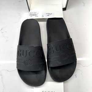 Gucci black sandals -size 39 - hardly worn